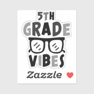 Sticker Retour à l'école 5e année Vibes Premier jour Ensei