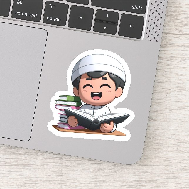 Sticker Retour à l'école Motivation islamique mignonne pou (Détail)
