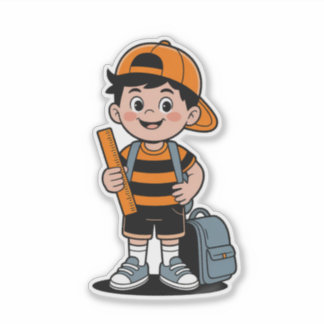 STICKER RETOUR À L'ÉCOLE, PRÉPAREZ-VOUS POUR UNE NOUVELLE
