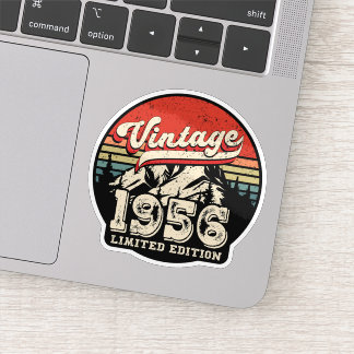 Sticker Retro 1956 Birthday Gift Vintage 70th Bday