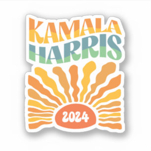 Sticker Retro Boho Kamala Harris 2024