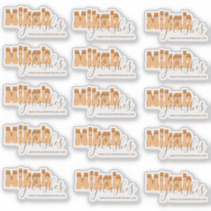 Sticker Rétro Eyelashes Propriétaire d'entreprise Clear Ét