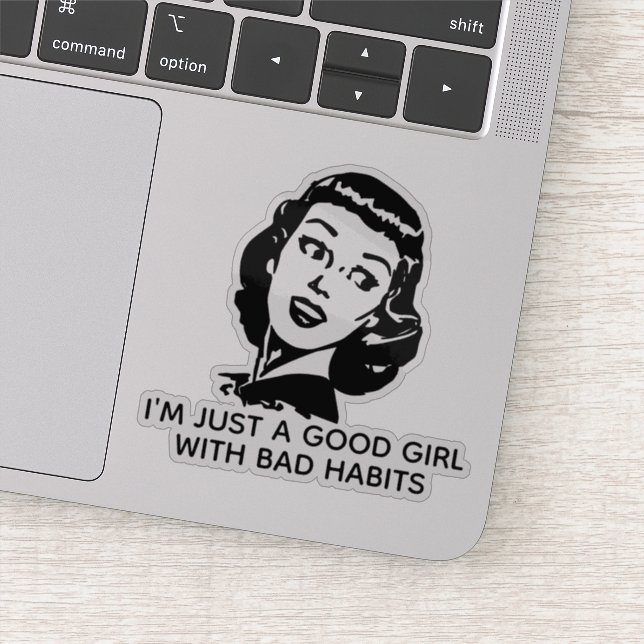 Sticker Retro Good Girl Vinyl (Détail)