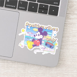 Sticker Retro Mickey Vibes Positives Uniquement