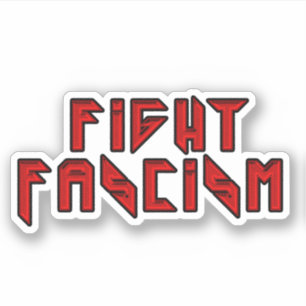 Sticker Retro Rocker - Combattre le fascisme