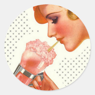 Sticker Retro Soda Fountain Mag couverture publici