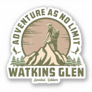 Sticker Retro Watkins Glen Hike