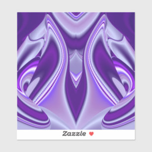 Sticker Rêves arc-en-ciel à fleurs violettes