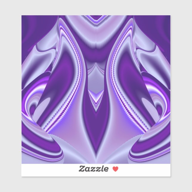 Sticker Rêves arc-en-ciel à fleurs violettes (Feuille)