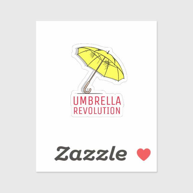 Sticker Révolution des parapluies - Hong Kong (Feuille)
