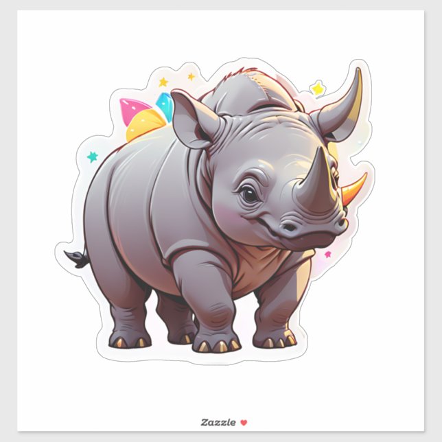 Sticker Rhino (Feuille)