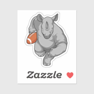 Sticker Rhino de football