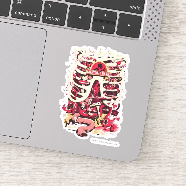 Sticker RICK ET MORTY™ | Anatomie Park Rib Cage (Détail)