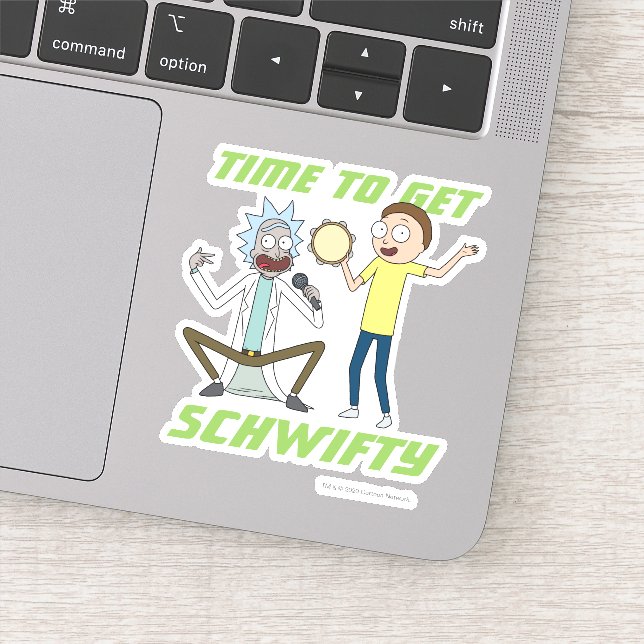 Sticker RICK ET MORTY™ | Il Est Temps D'Obtenir Schwifty (Détail)