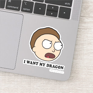Sticker RICK ET MORTY™ Je Veux Mon Dragon