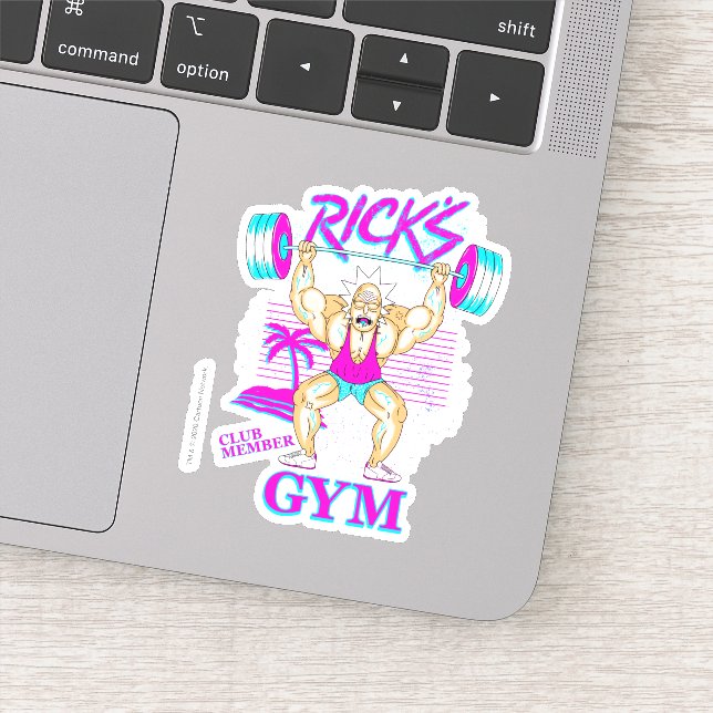 Sticker RICK ET MORTY™ | Membre Rick's Gym Club (Détail)