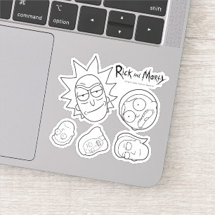 Sticker RICK ET MORTY™  Motif du chef de famille Smith