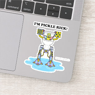 Sticker RICK ET MORTY™   Pickle Rick Toilet Mech