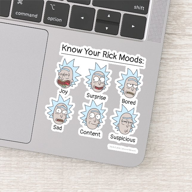 Sticker RICK ET MORTY™ | Rick's Moods (Détail)