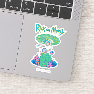 Sticker RICK ET MORTY™ | Secourt du portail