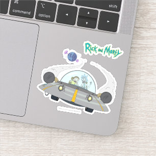 Sticker RICK ET MORTY™ Vol dans un vaisseau spatial