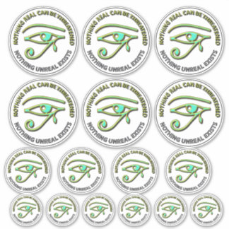 Sticker Rien de réel ne peut être menacé