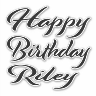 Sticker Riley Nom Prénom Anniversaire de l'autocollant noi
