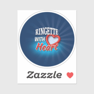 Sticker 'Ringette au coeur'