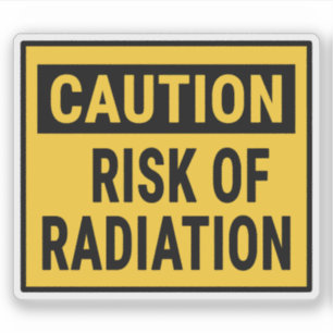 Sticker Risque de radioactivité
