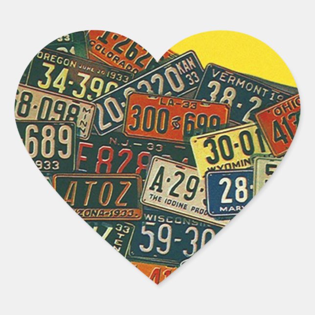 Sticker Road Trips Travel License Plates Plate (Front)