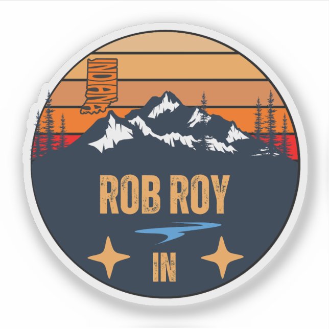 Sticker Rob Roy, Indiana (Devant)