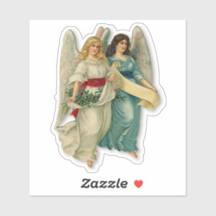 Sticker Robe de filles antiques victoriennes d'Anges de No