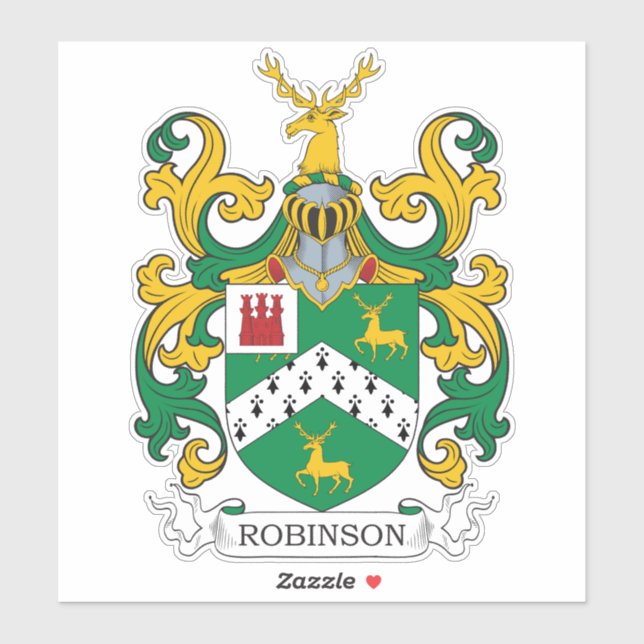 Sticker Robinson Family Crest (Feuille)