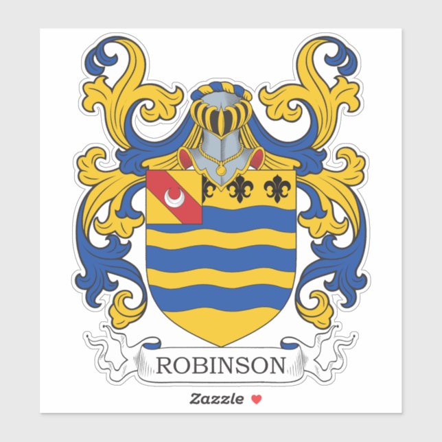 Sticker Robinson Family Crest (Feuille)