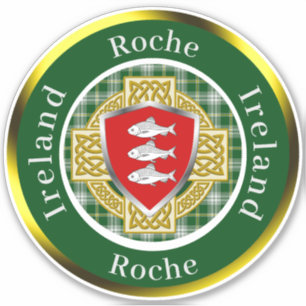 Sticker Roche Bouclier Irlandais/Croix Celtique Personnali