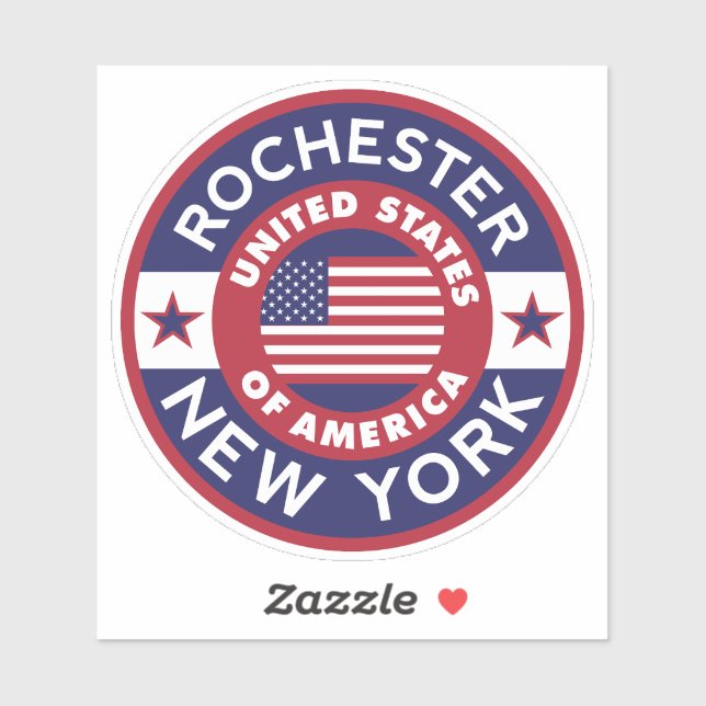 Sticker ROCHESTER, New York (Feuille)