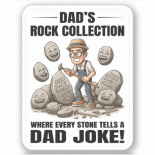Sticker Rock Collectionner le géologue Rockhoming Papa pla