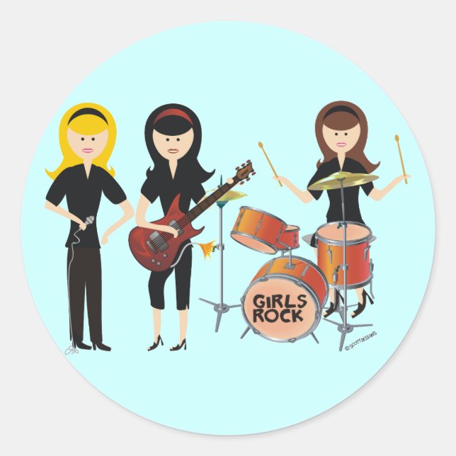 Sticker Rock Girls (Devant)