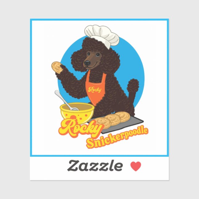 Sticker Rocky Snickerpoodle (Feuille)