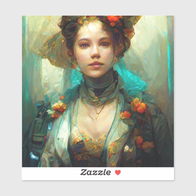 Sticker Rococo Future Imaginaire Sci-Fi (Feuille)