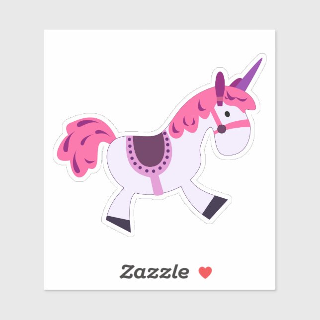 Sticker Rodeo Unicorn sur mesure en vinyle coupé (Feuille)