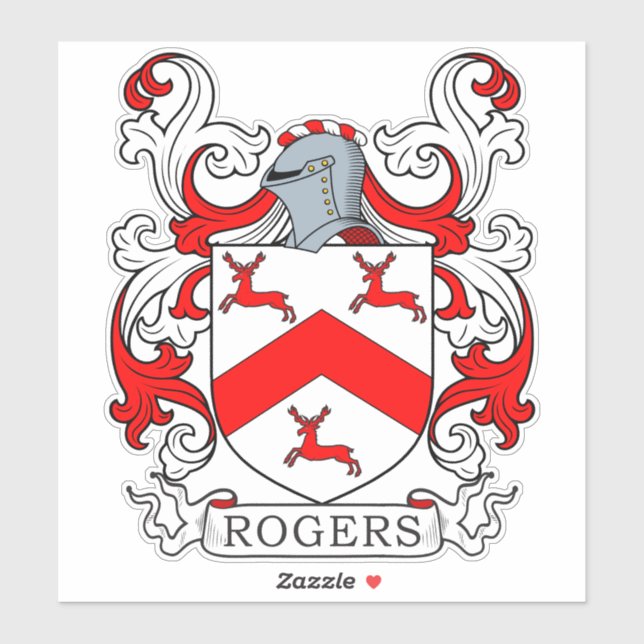 Sticker Rogers Family Crest (Feuille)