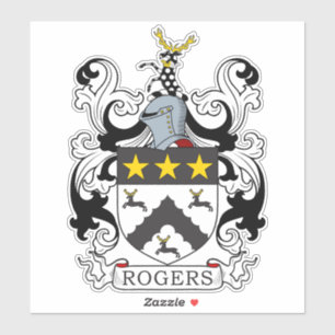 Sticker Rogers Family Crest