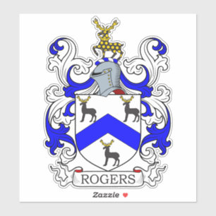 Sticker Rogers Family Crest
