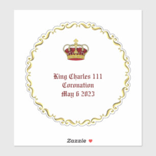 Sticker Roi Charles 111 Coronation 6 mai 2023