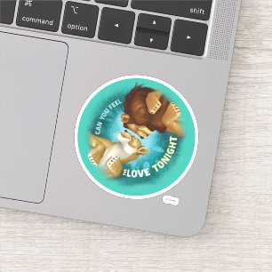 Sticker Roi Lion  Pouvez-Vous Sentir L'Amour Ce Soir ?