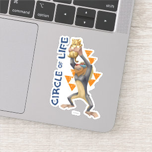 Sticker Roi Lion  Rafiki présentant Simba Graphic