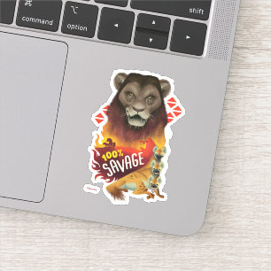 Sticker Roi Lion  Scar & Hyenas "100% d'économie"