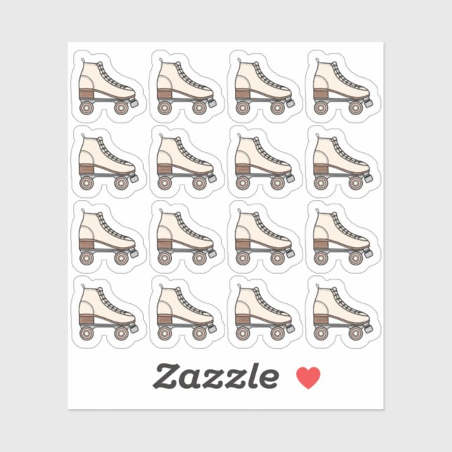 Sticker Roller Skating Boot Sport Fitness Exercise Planner (Feuille)