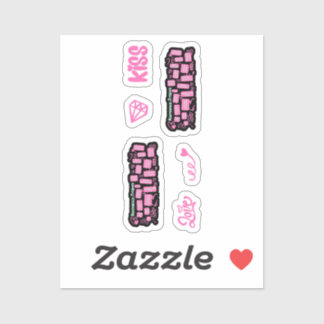 Sticker Romance Book Tropes Hot Pink Pack